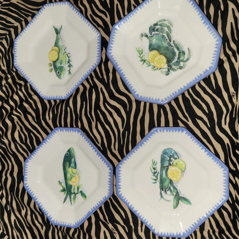 Williams Sonoma Blue and White Botanical Accents